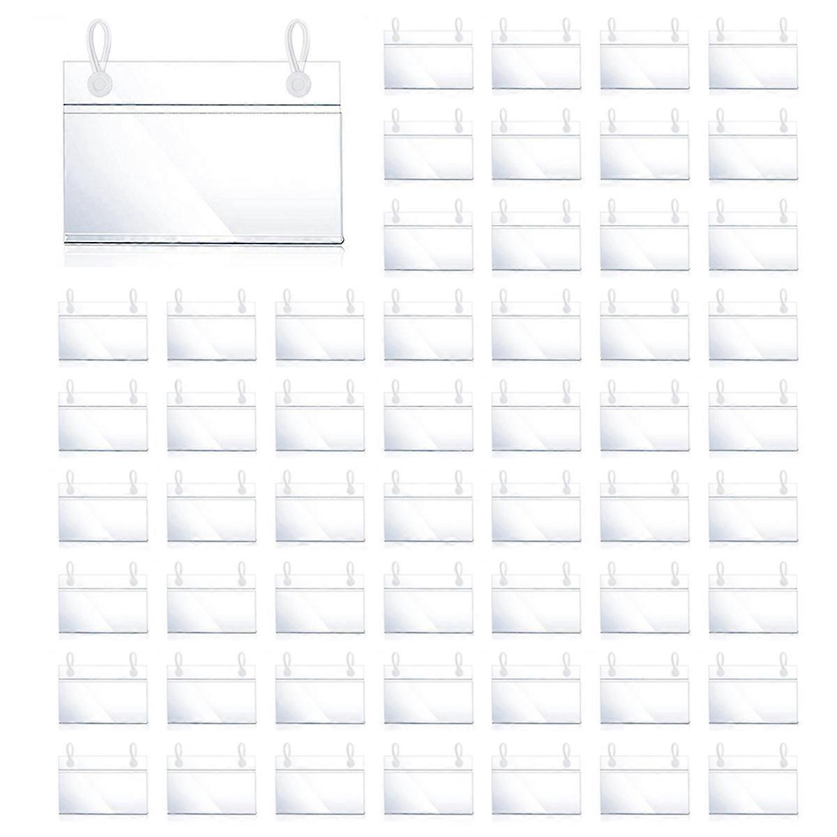 Plastic Label Holders Price Tag Ticket Hanger Clips with Design Lock Closure for Basket Market Groce