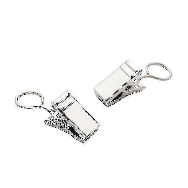 カーテンクリップ、メタルカーテンバックルカーテンクリップ(50個、シルバーグレー)-YGWL