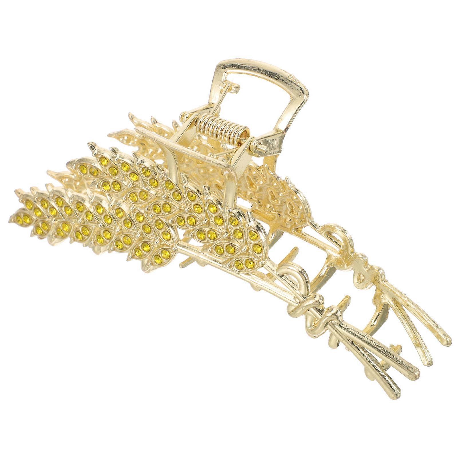 Wheat Shaped Metal Hair Claw Clip for Women – Strong Hold, Comfortable Scalp Design, Easy to Use for Daily Wear, Parties, and Gifts