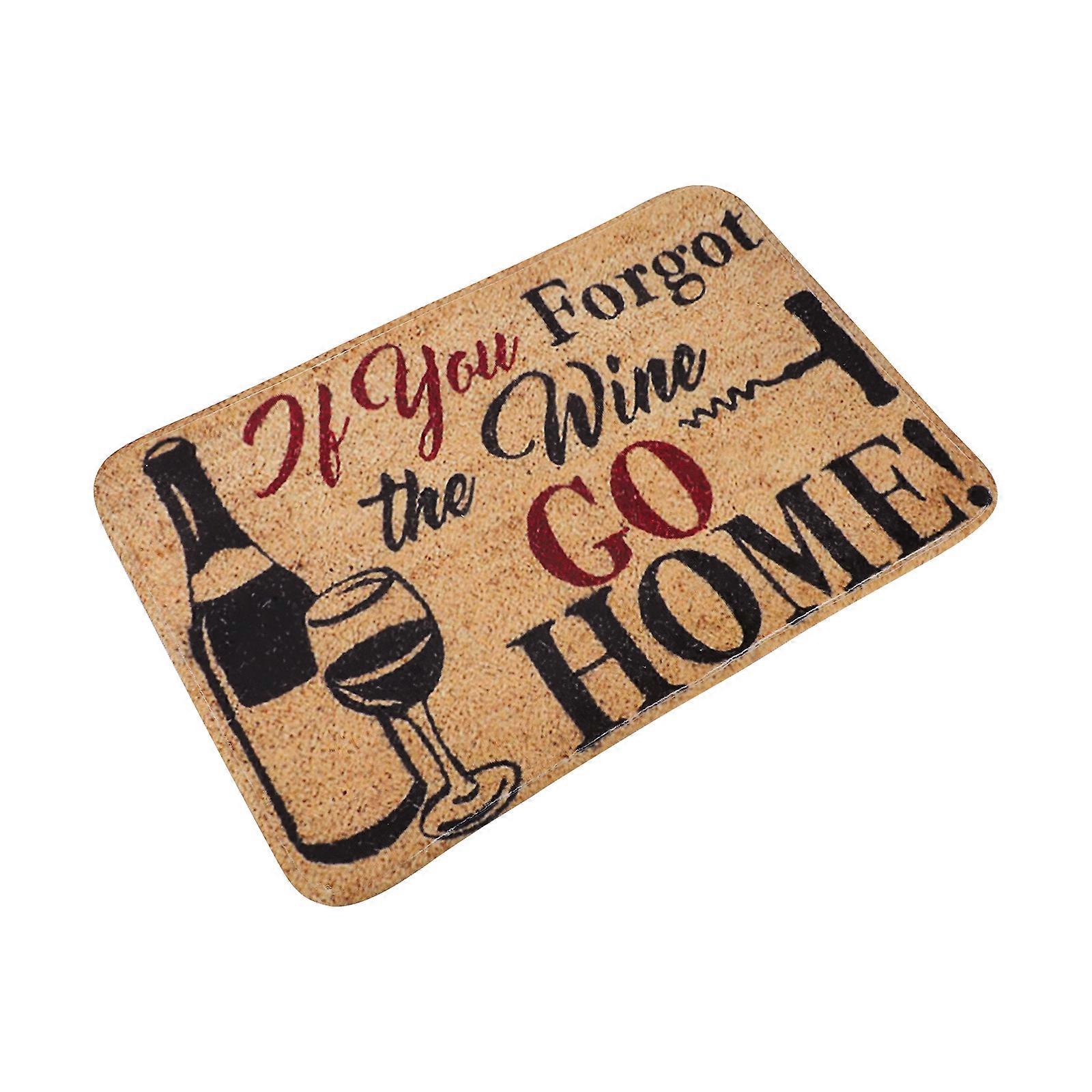 Front Door Mat Flannel Multi Featuring Low-Profile Design Decorative Door Mat Rug