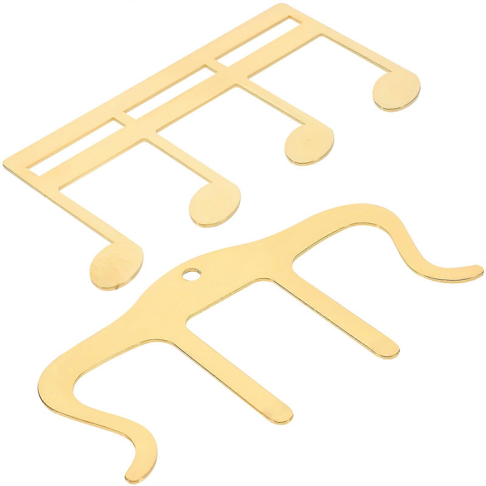2pcs Metal Music Score Holder Clips for Piano, Guitar & Books – Durable Page Clamps to Prevent Auto Closing, Easy to Use for Musicians