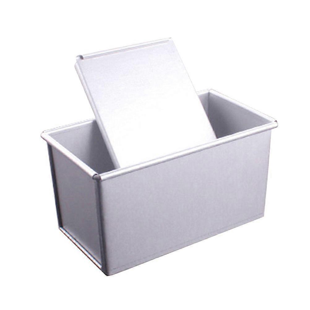 1pc Bread Mold Rectangular Toast Box With Lids Tost Mold Household Baking Tool Baking Supplies (Silver 250g)