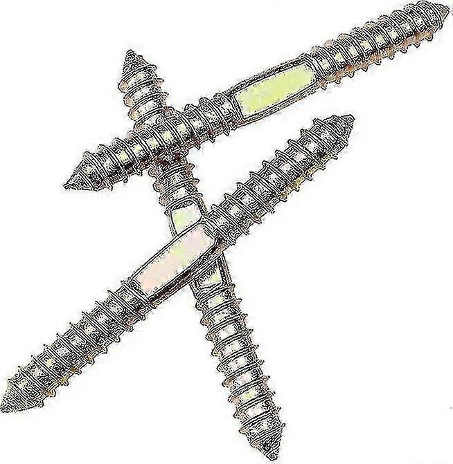 10 قطع مزدوجة الرأس انتهى الخشب إلى الخشب مسامير طلاء موضوع التنصت الذاتي 78mm * 8mm للأثاث تثبيت وتد النجارة موصل