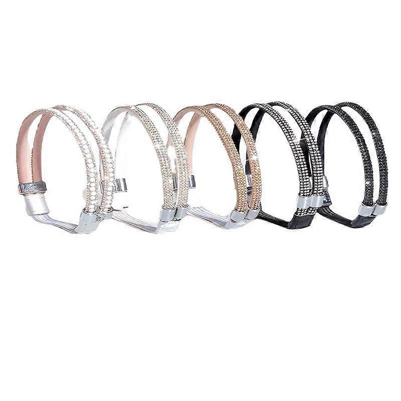 6 Pairs High Heels Elastic Shoe Bands Detachable Rhinestone Shoe Straps for Sandals Slippers High Heel Loose Shoes Accessories