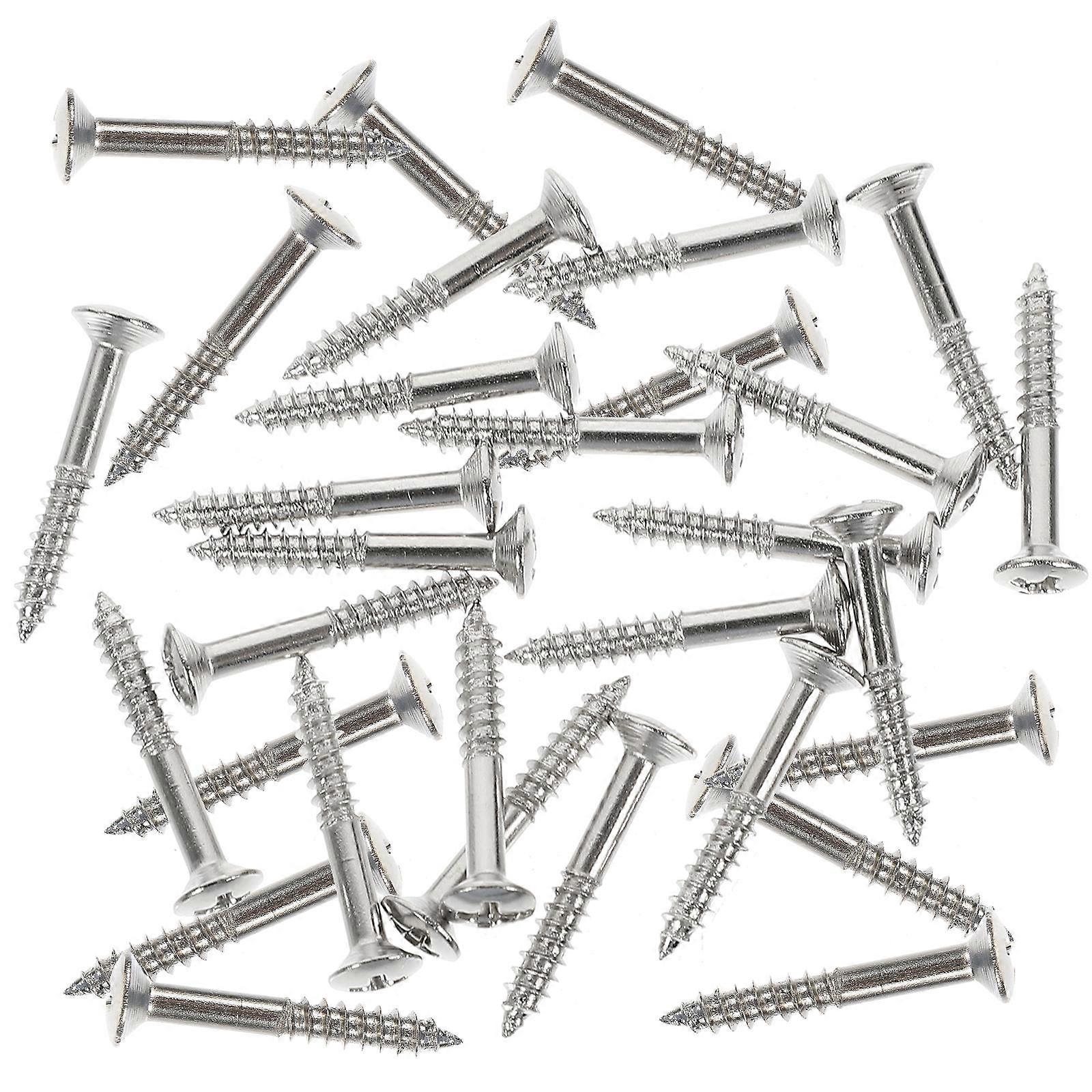 Here's a refined and professional product description for your item:
**40pcs Guitar Pickup Frame Screws – Silver (Bass/Electric Guitar