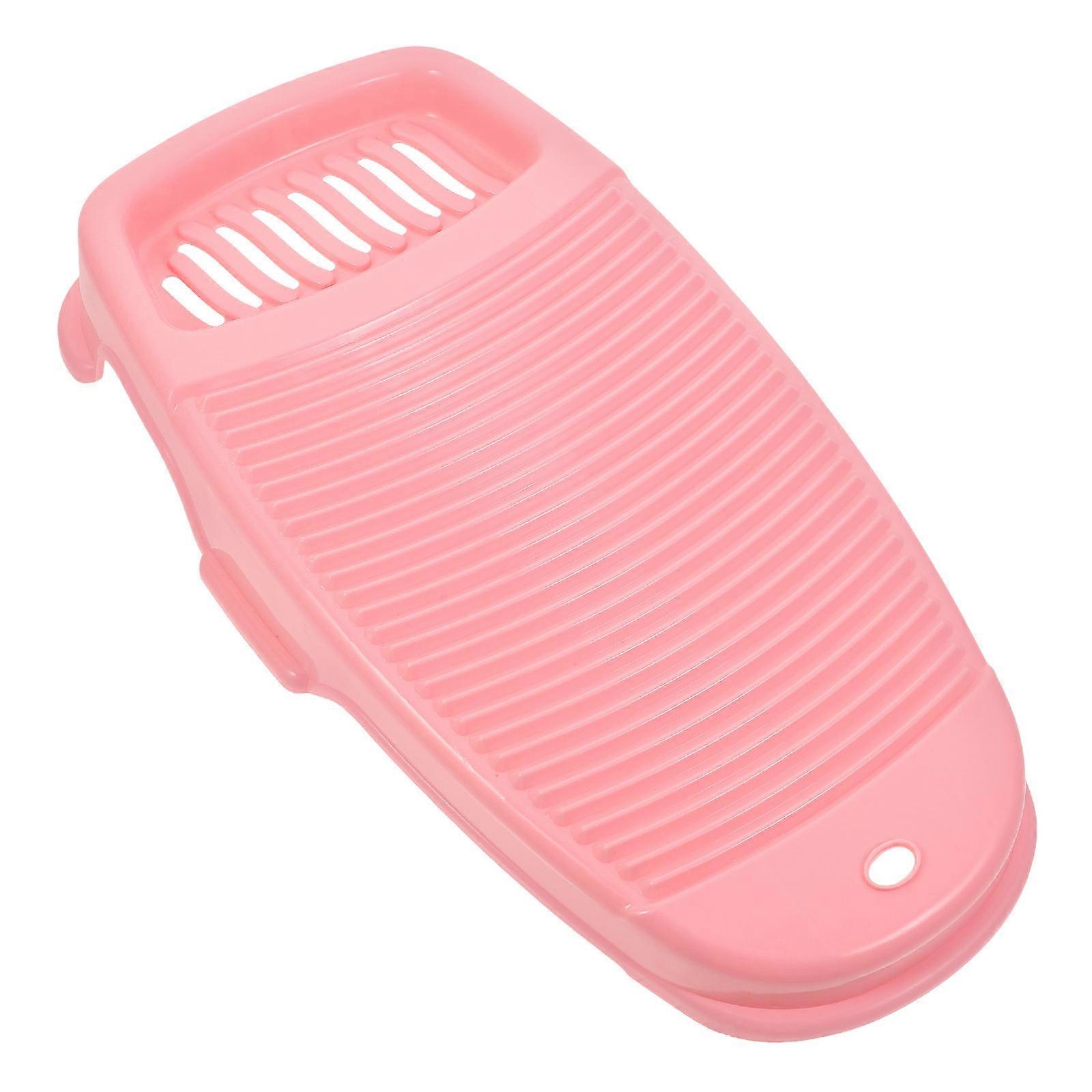 Laundry Wash Board Rectangular Pink 44.50X23.50X8.00Cm Anti-Slip Ergonomic Design 1Set