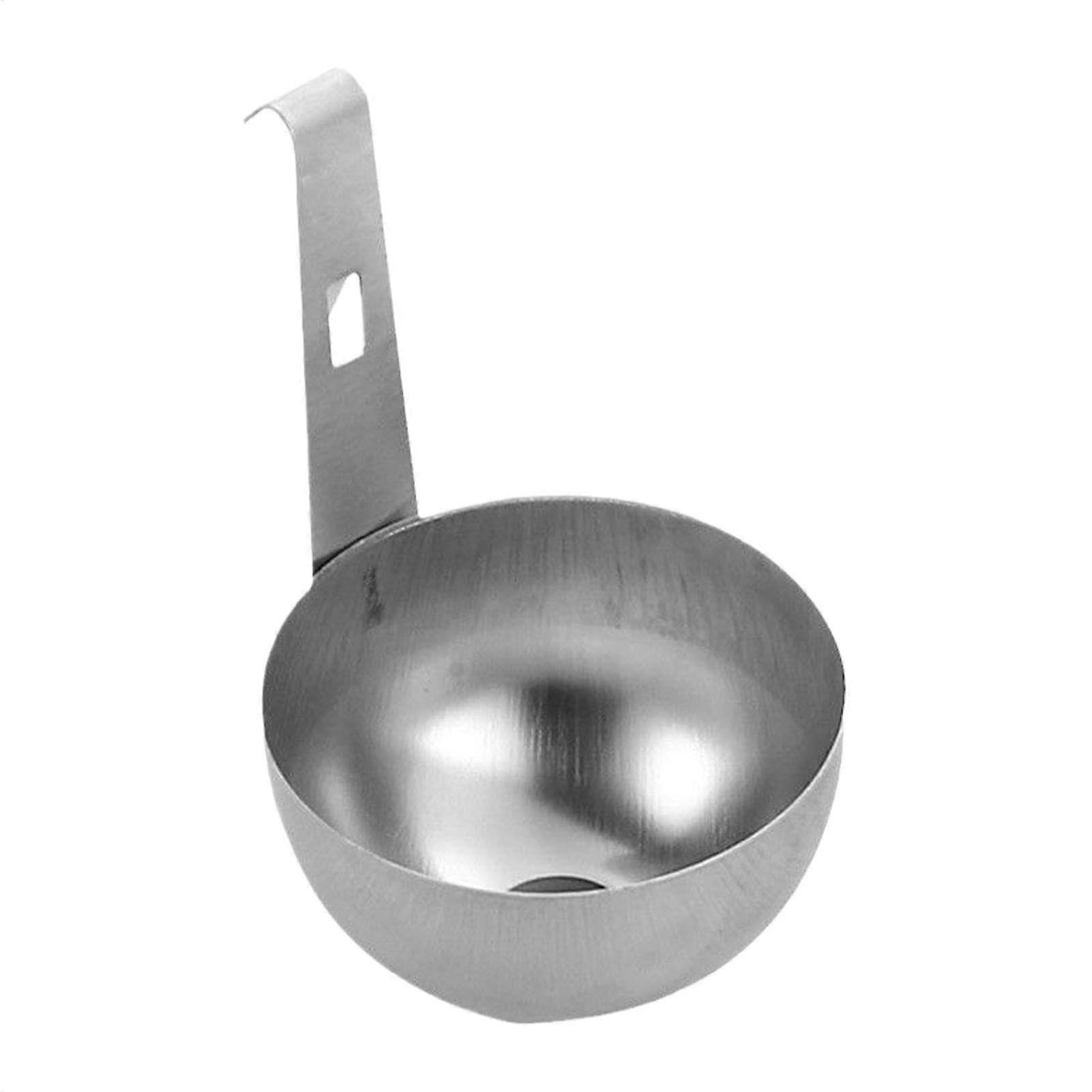 Poached Egg Spoon, Poached Egg Cooker Stainless Steel, NonStick Round Kettle Cup