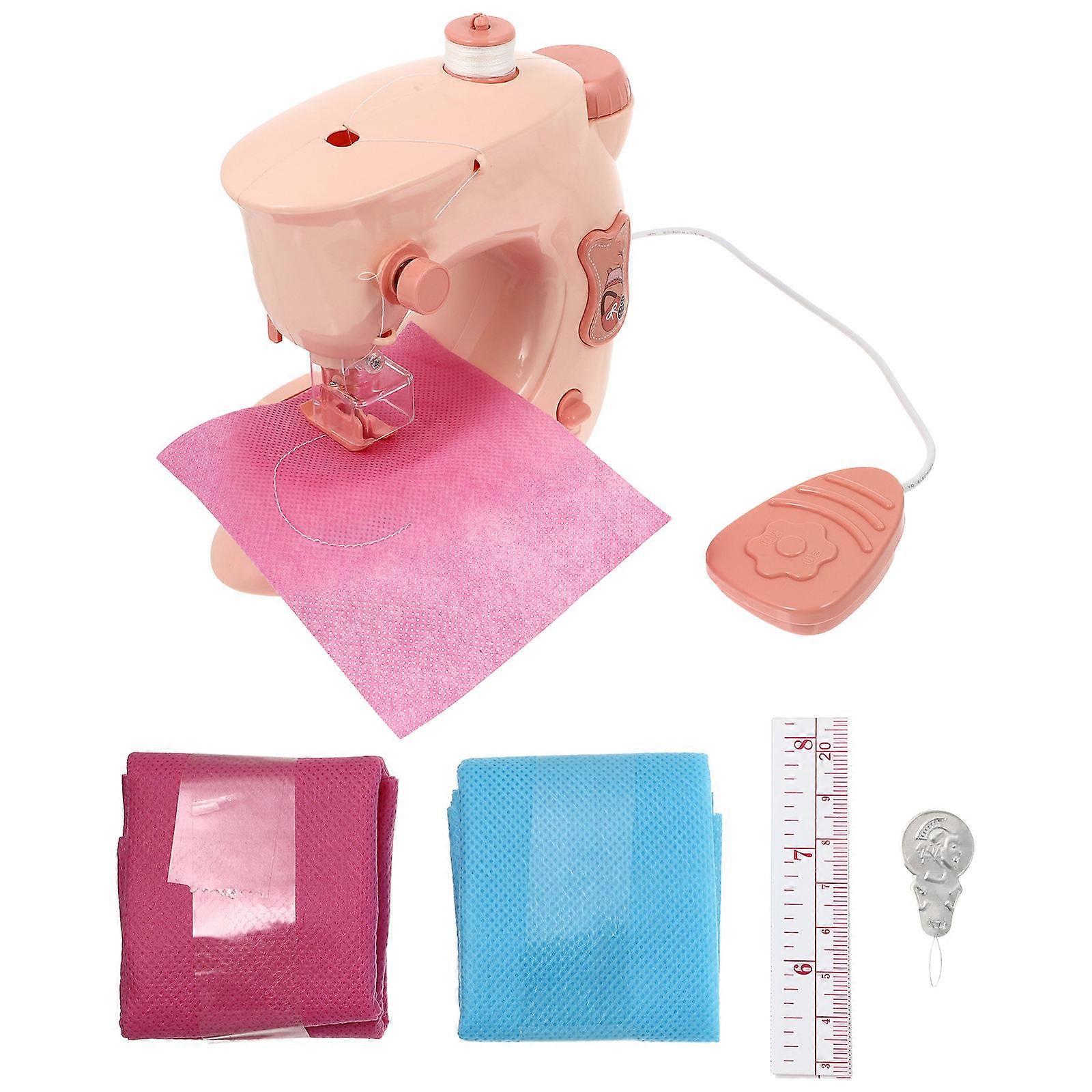 Sewing Machine Toy For Kids Imagination Development Parent-Child Interaction Pink 15.5X15X8CM 1Set