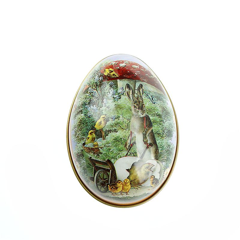 Rabbit Easter Egg Iron Receive Box Candy Storage Box Wedding Favor Tin Box