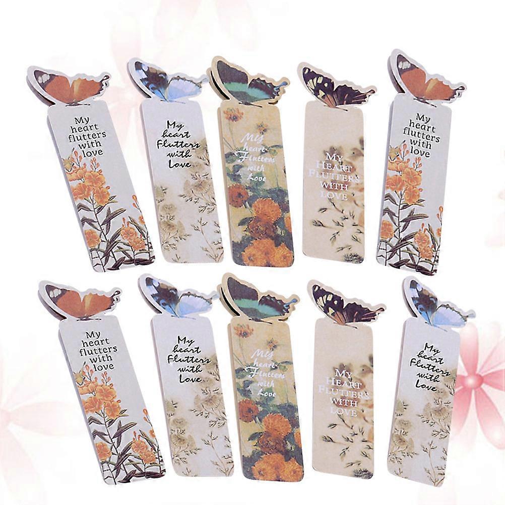 Bookmark Paper Elegant Design Scrapbook Component For Office Workers 9.6x3cm 20Pcs