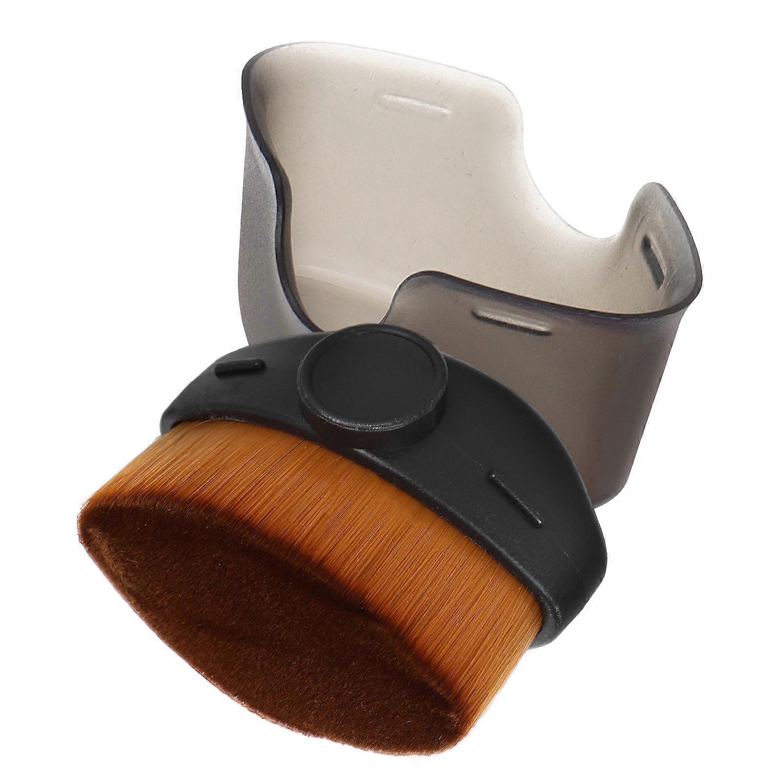 Foundation Brush For Liquid Makeup With Cover Black 6.00X4.00X4.00CM Setting Application 1Pcs