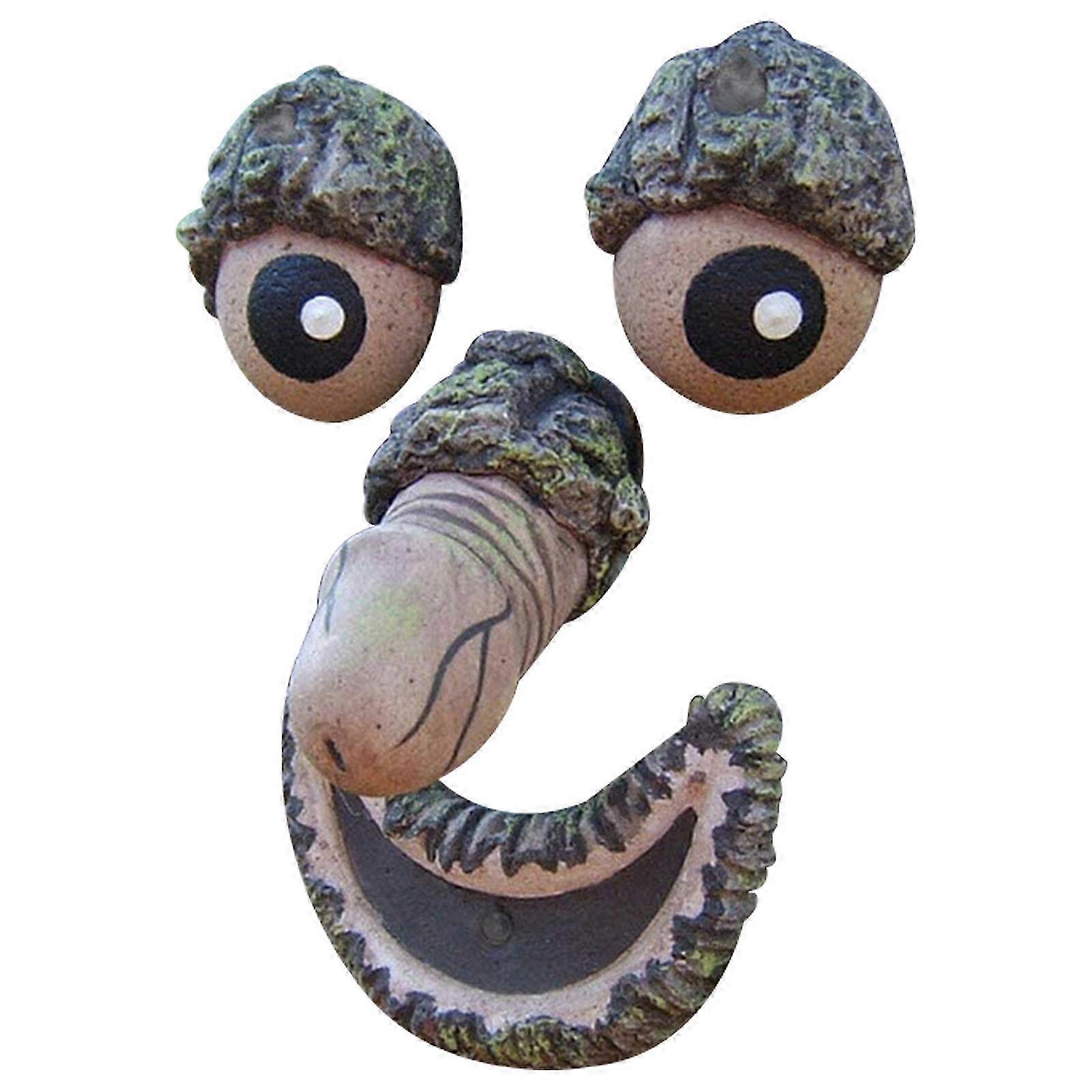 Glowing Tree Face Monster Resin Ornaments for Creative Easter Outdoor Decoration