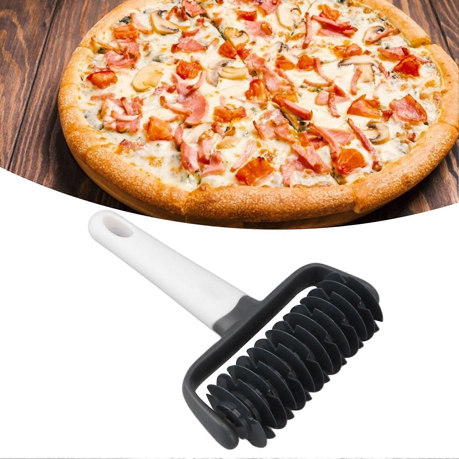 Pizza Lattice Cutter Pastry Lattice Roller Cutter with Long Handle for DIY Pastry Bread Pizza Dough