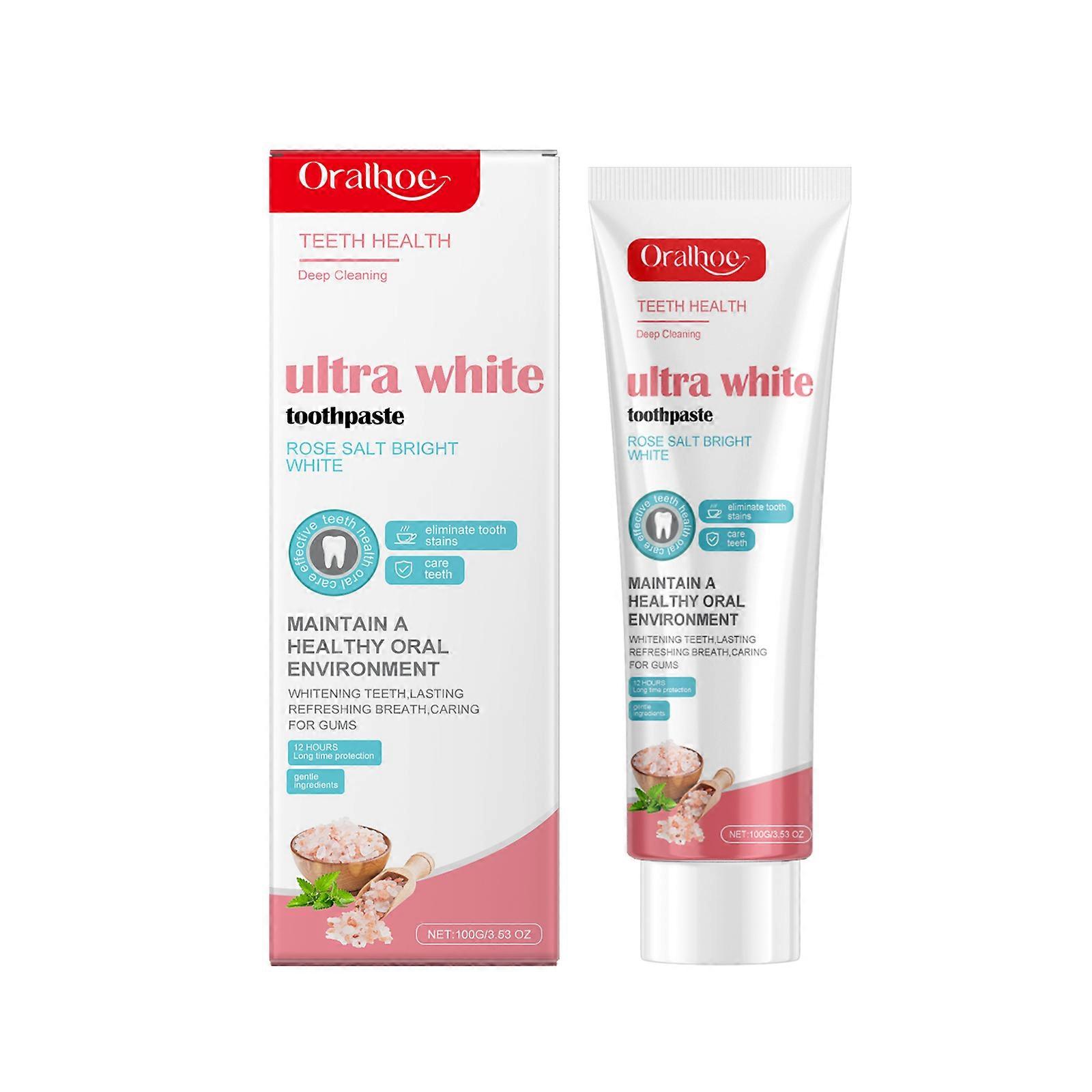Oralhoe Rose Whitening Toothpaste