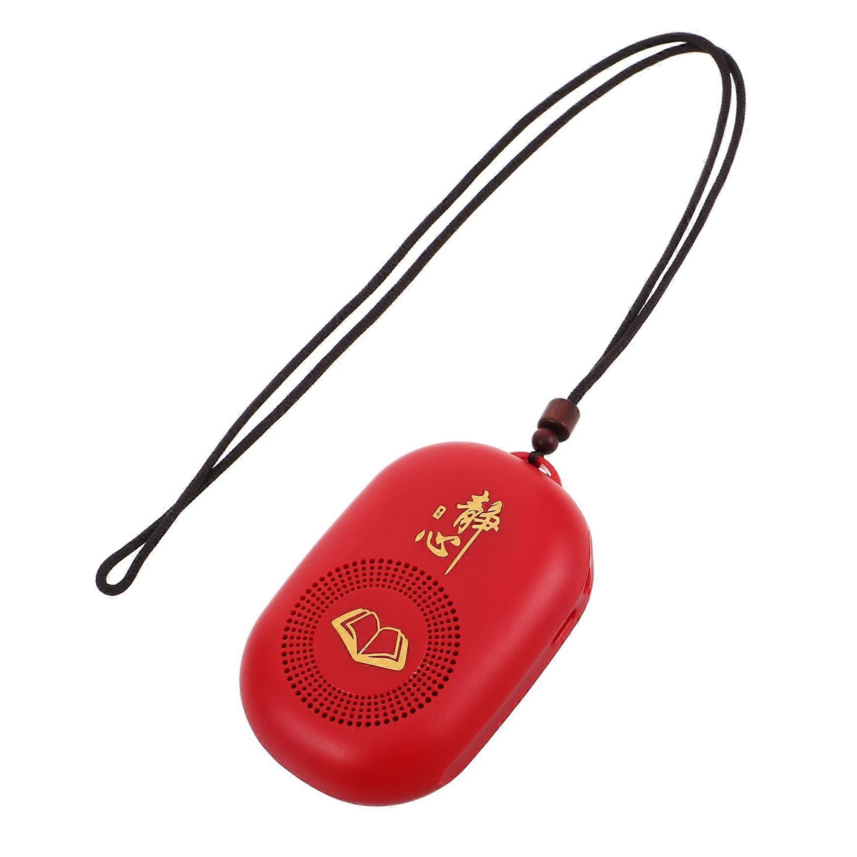 Buddhist music player, chanting player, prayer music player, Buddha prayer player, plastic, red