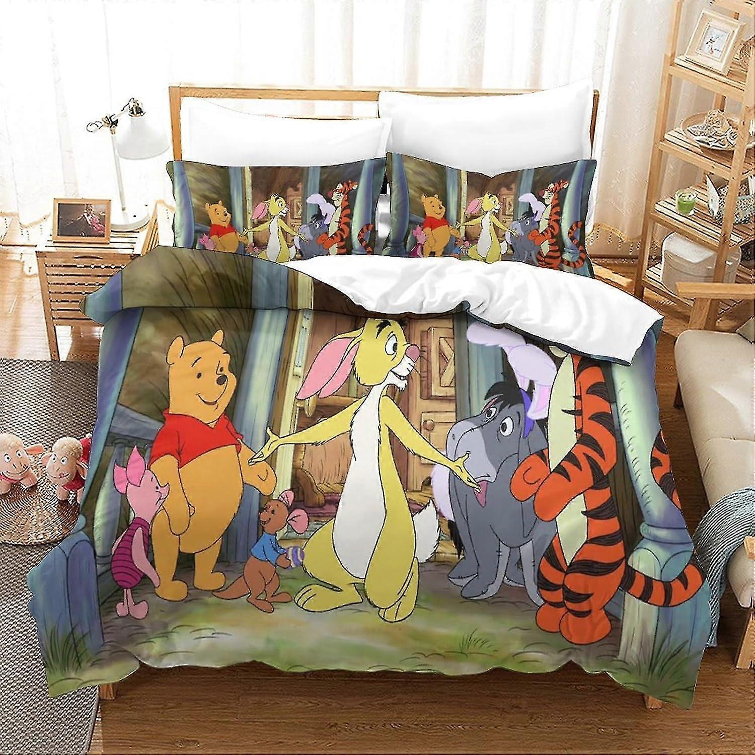 3D Printed Bed Kit Featuring Animation Design, Soft Microfibre, 3 Piece Duvet Cover Set, 2 Pillowcases, Hidden Zip.
