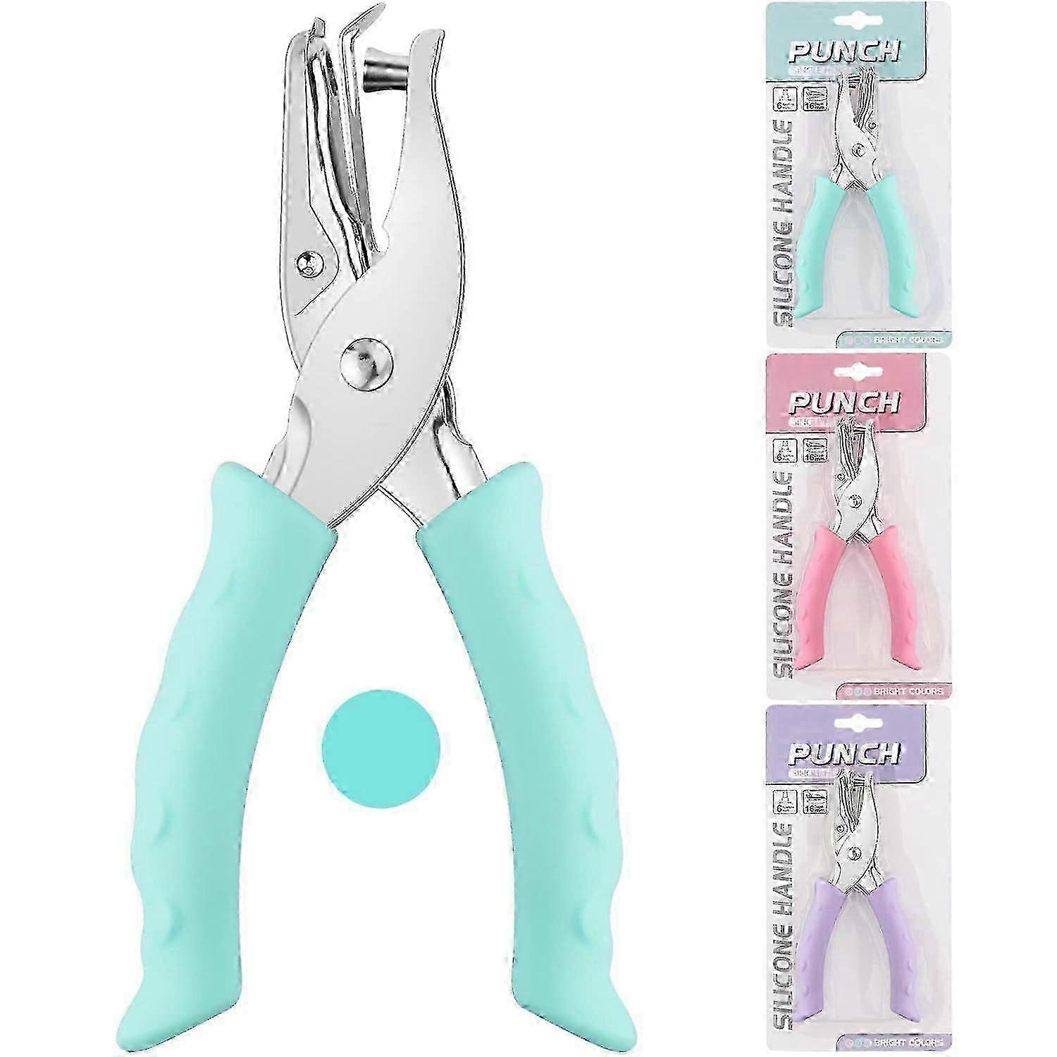 Single Hole Metal Punch with Soft Handle for DIY Craft Label Clothing Ticket Scrapbook Tools