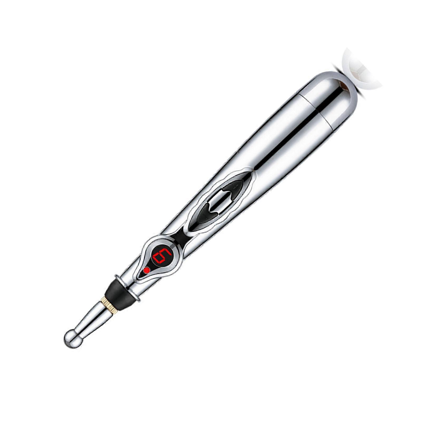 Electronic Accupuncture Pen Relieve Fatigue Reduce Pain 5 Heads 9 Levels Promote Circulation Microcurrent Meridians Pen 