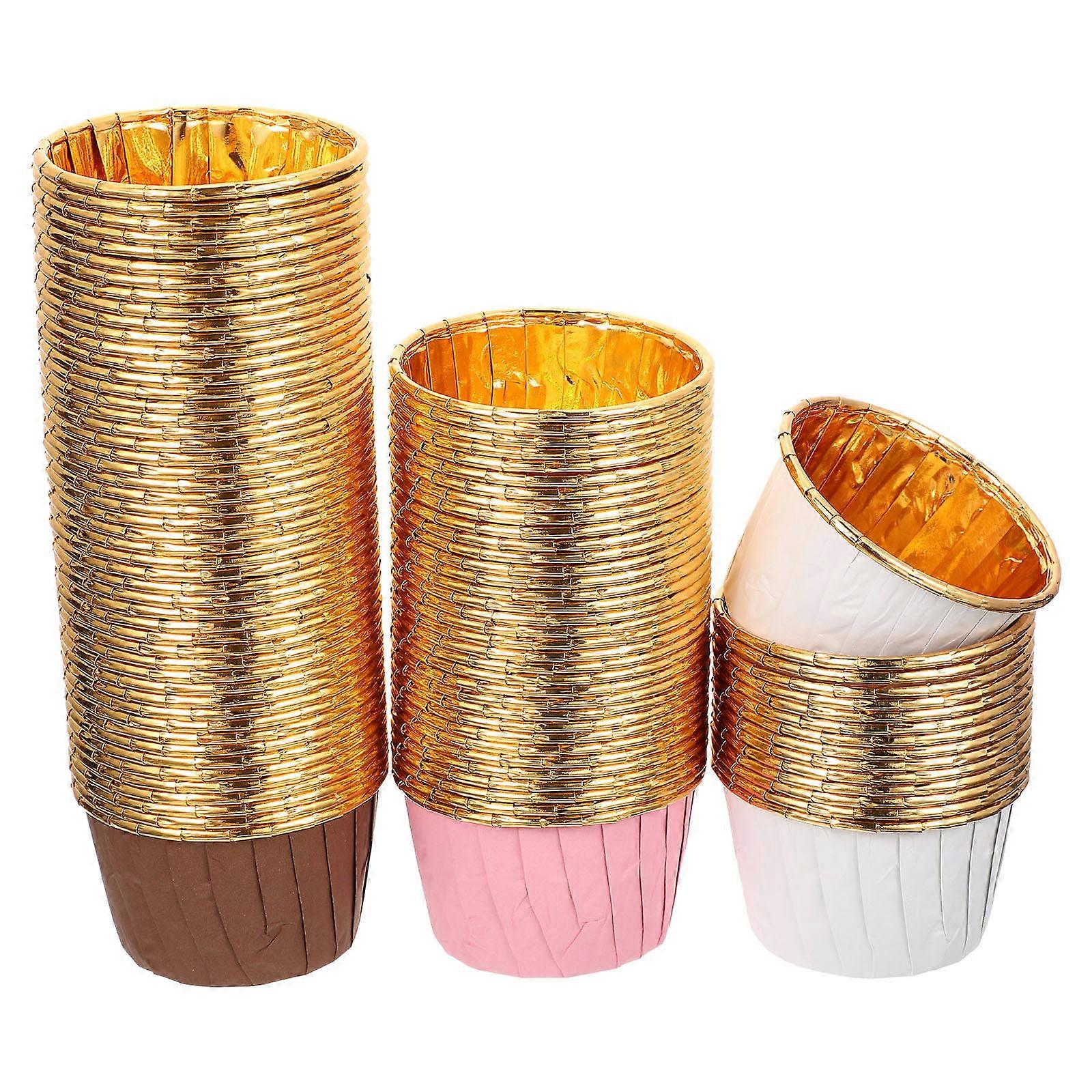 Aluminum Foil Cupcake Cups Non Stick For Home Users And Party Planners 150Pcs