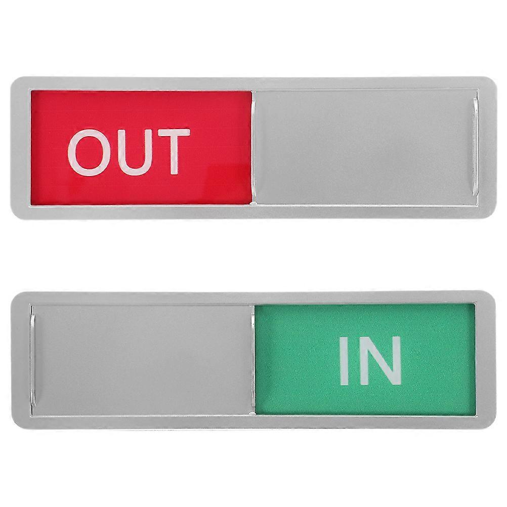 Office Status Sign For Door Vacant Occupied Indication Green Acrylic 2Pcs