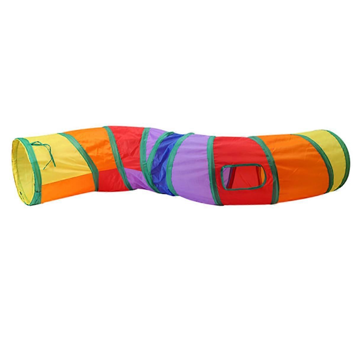 Foldable Cat Tunnel Colorful Design for Active Cats, Space-Saving, Long-Lasting Fun, Robust Material, Large