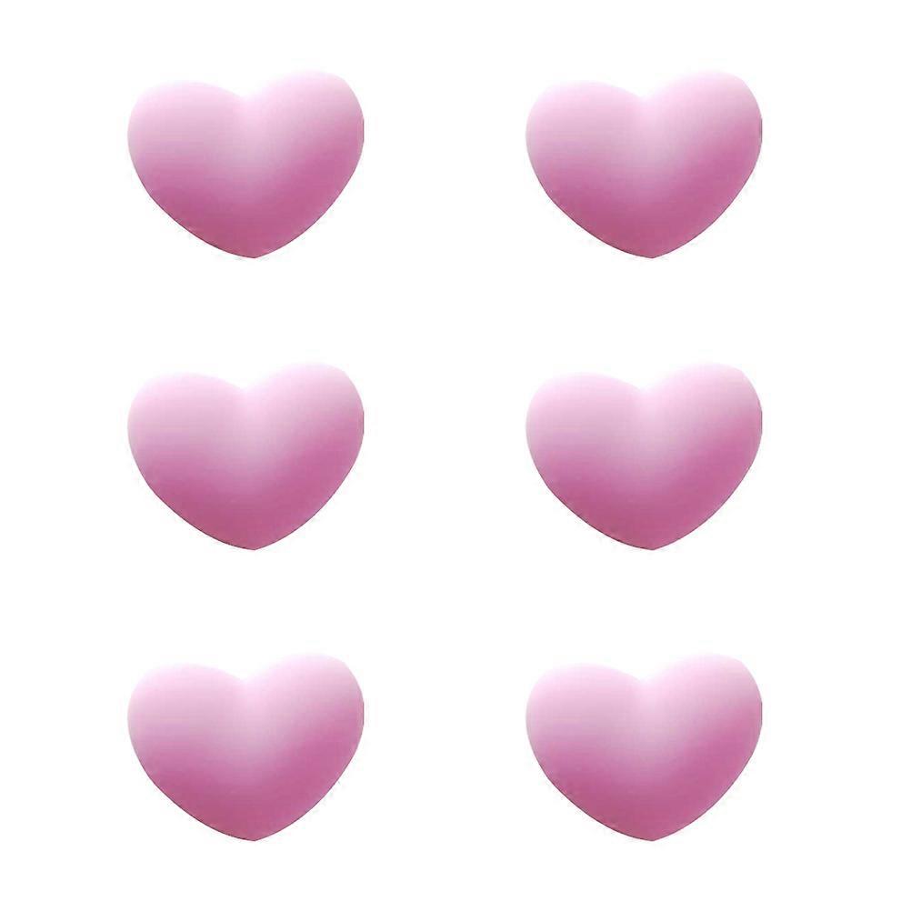 Tennis Racket Shocking Absorber Heart-Shaped Silicone Dampers 6Pcs for Racket Use