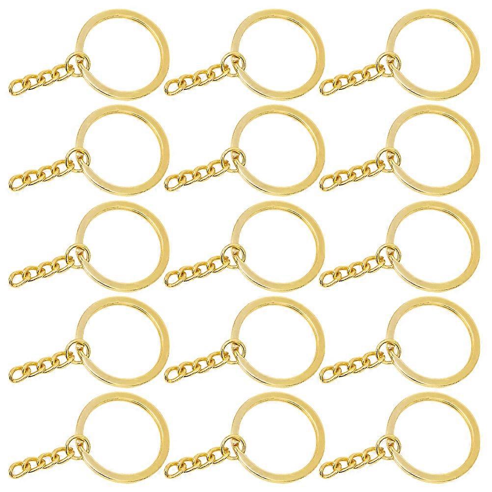 100pcs DIY Key Chain Circular Split Rings for Keys Organization