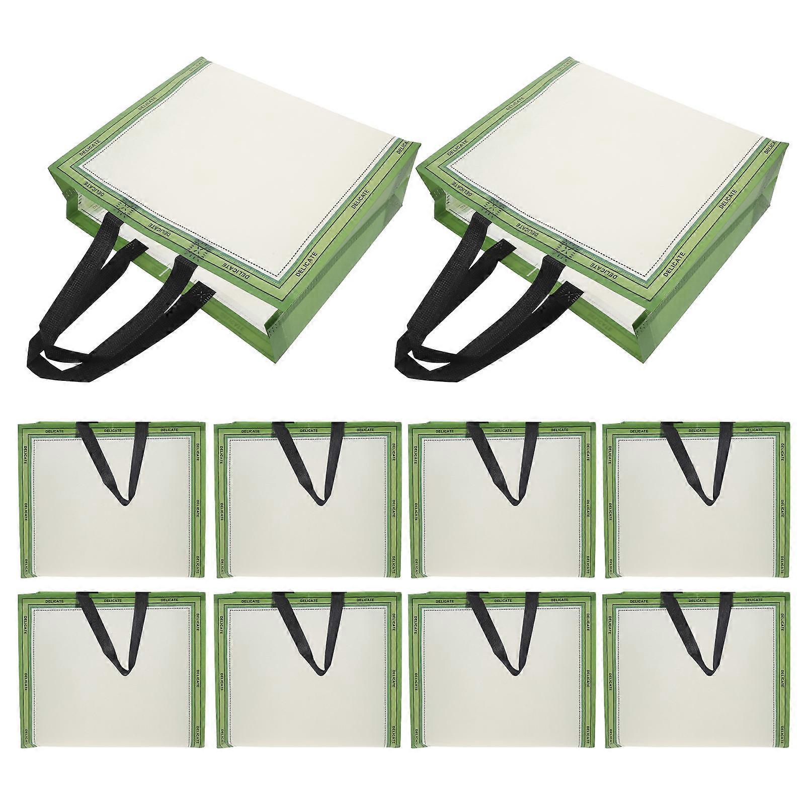 Holiday Treat Bags Reusable present Wrapping For Wedding Party Event 32.00X27.00X10.00CM Non-Woven Fabric 10Set