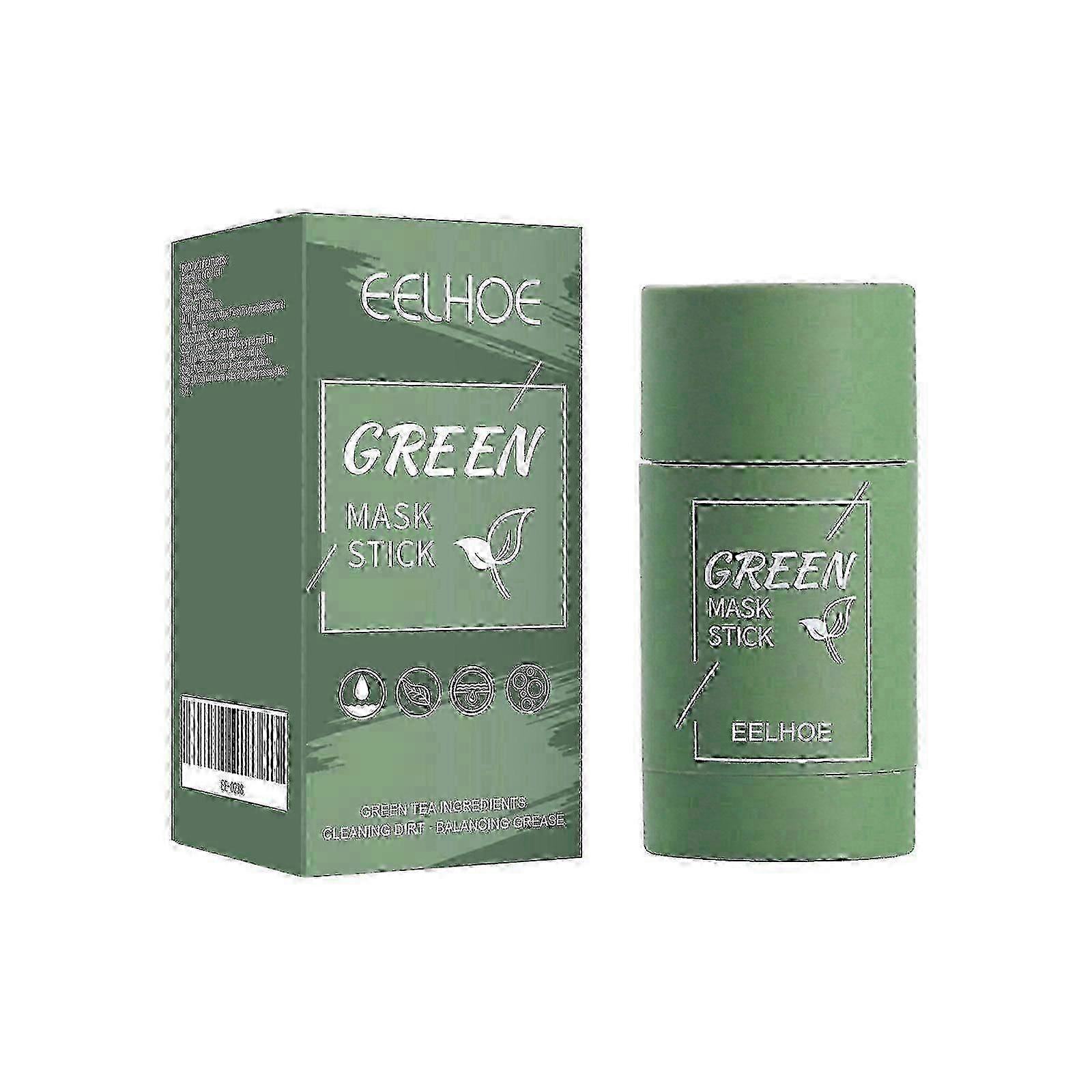 Eelhoe Green Tea Solid Mask Cleansing And Hydrating Mask Stick Daub-Type Clay Mask Stick