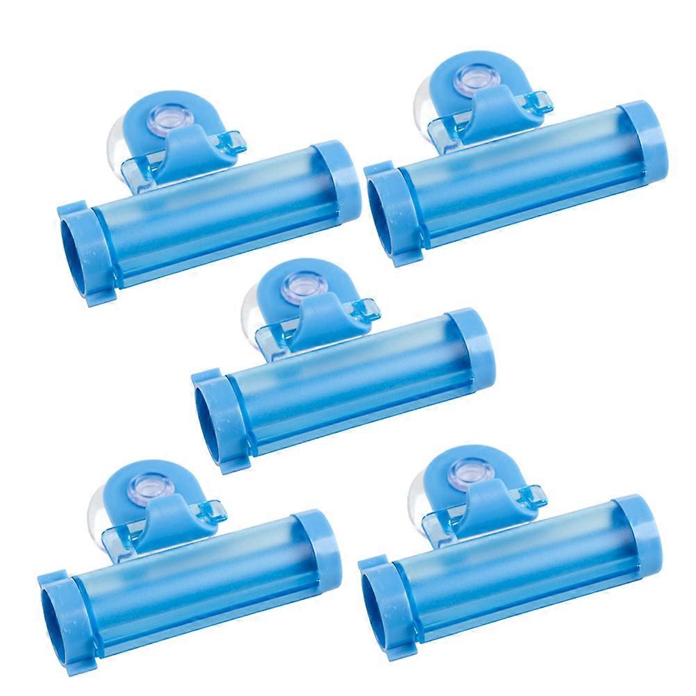Manual Toothpaste Squeezer Multi Function Toothpaste Tool Home Use Plastic Reusable 3.1×0.9×2.8in Saves Toothpaste 5Pack