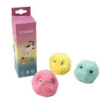 Pluche Catnip Ball Cat Toy Levensechte dieren tjilpende geluiden Interactief kattenspeelgoed Zacht pluizig pluche Cat Ball ToysYMJJ