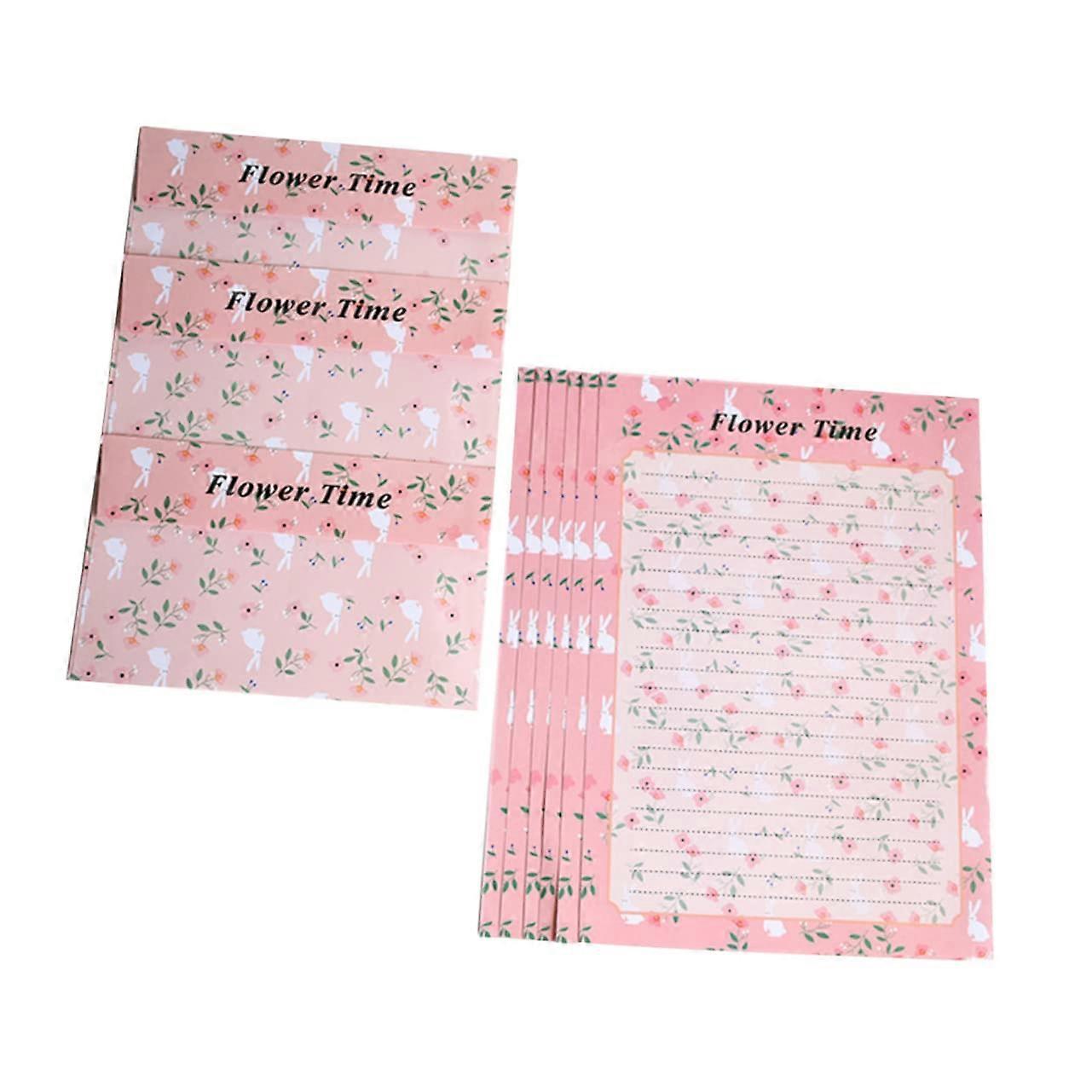 36 Piece Floral Pattern Writing Stationery Set with Envelopes for Romantic Notes, Invitations, and Personal Letters