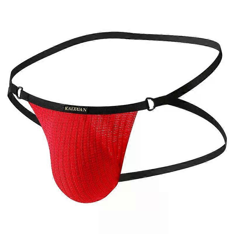 رجالي مثير Joockstrap قوس قزح المشارب محبوك ملابس داخلية مثلي الجنس المثيرة منخفضة الارتفاع U محدب الحقيبة ثونغ الملابس الداخلية تحت ملابس جوك حزام
