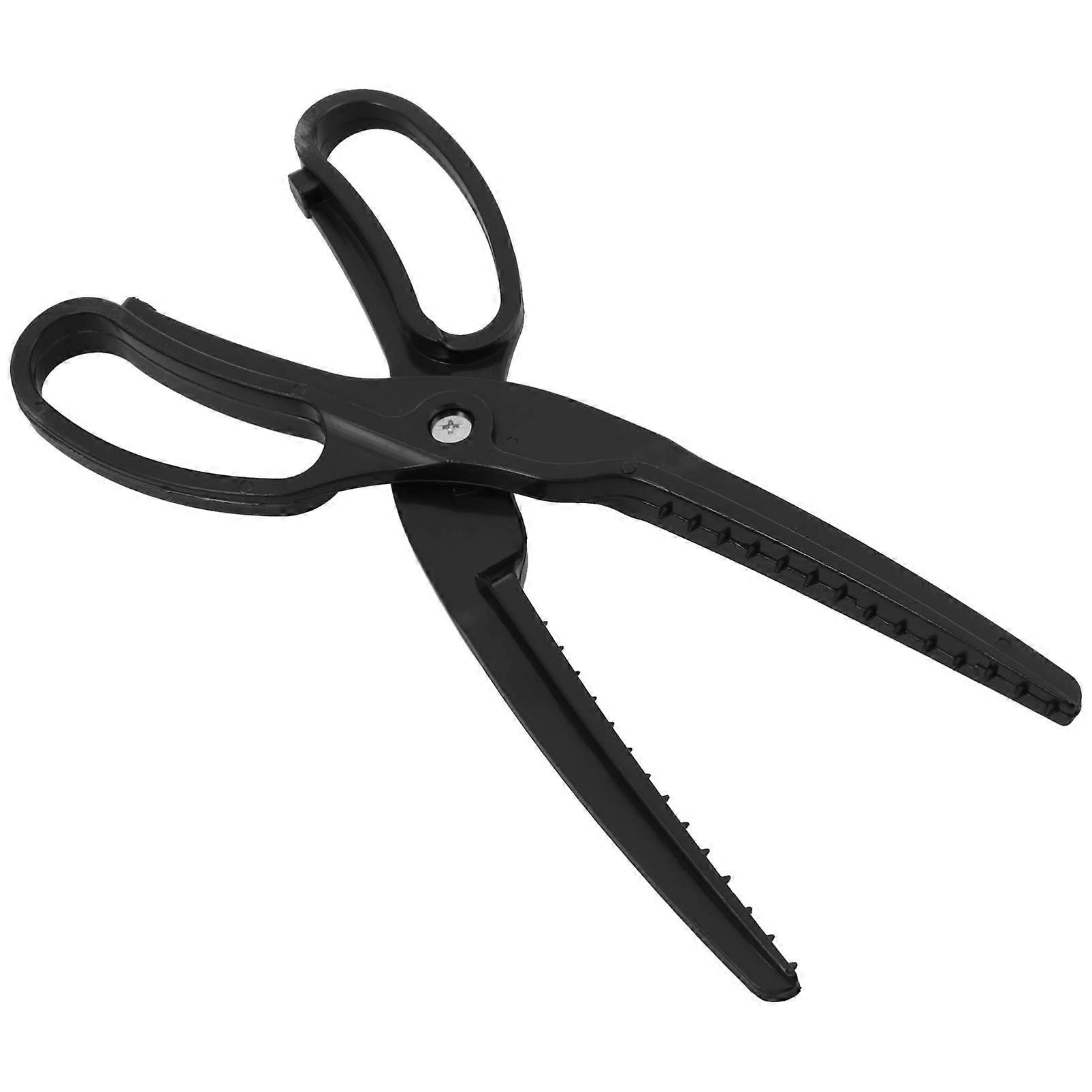 1 piece fish gripper with nonslip tooth structure, portable fishing pliers for anglers, black