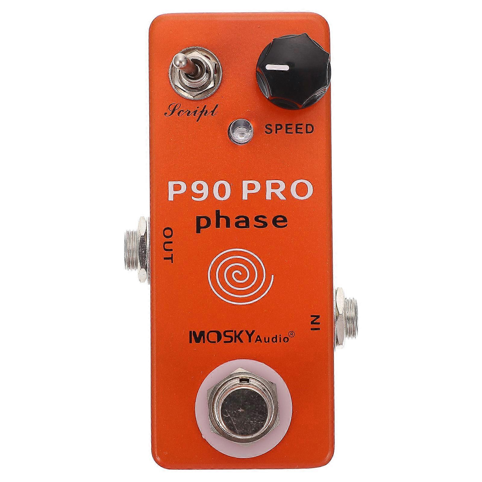 Guitar Effector Mini Guitar Effect Processor For Professionals High Reliability Orange 9.4X3.9X3.2CM 1Pc