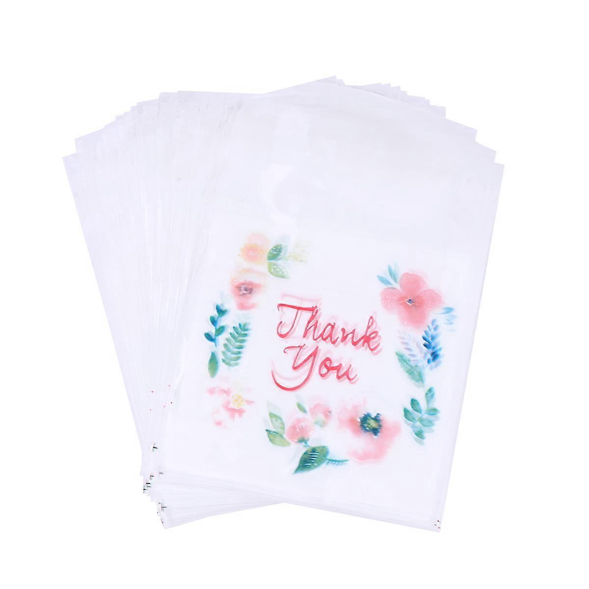 Self-Adhesive Cellophane Bags Self Adhesive Bags Festival 10x13cm Mildew-Proof 100Pcs