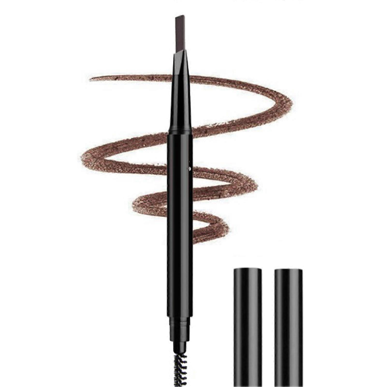 Eyebrow Definer Pencil Makeup Long Lasting Brow Pencil with Brow Brush Cosmetics Medium Coffee