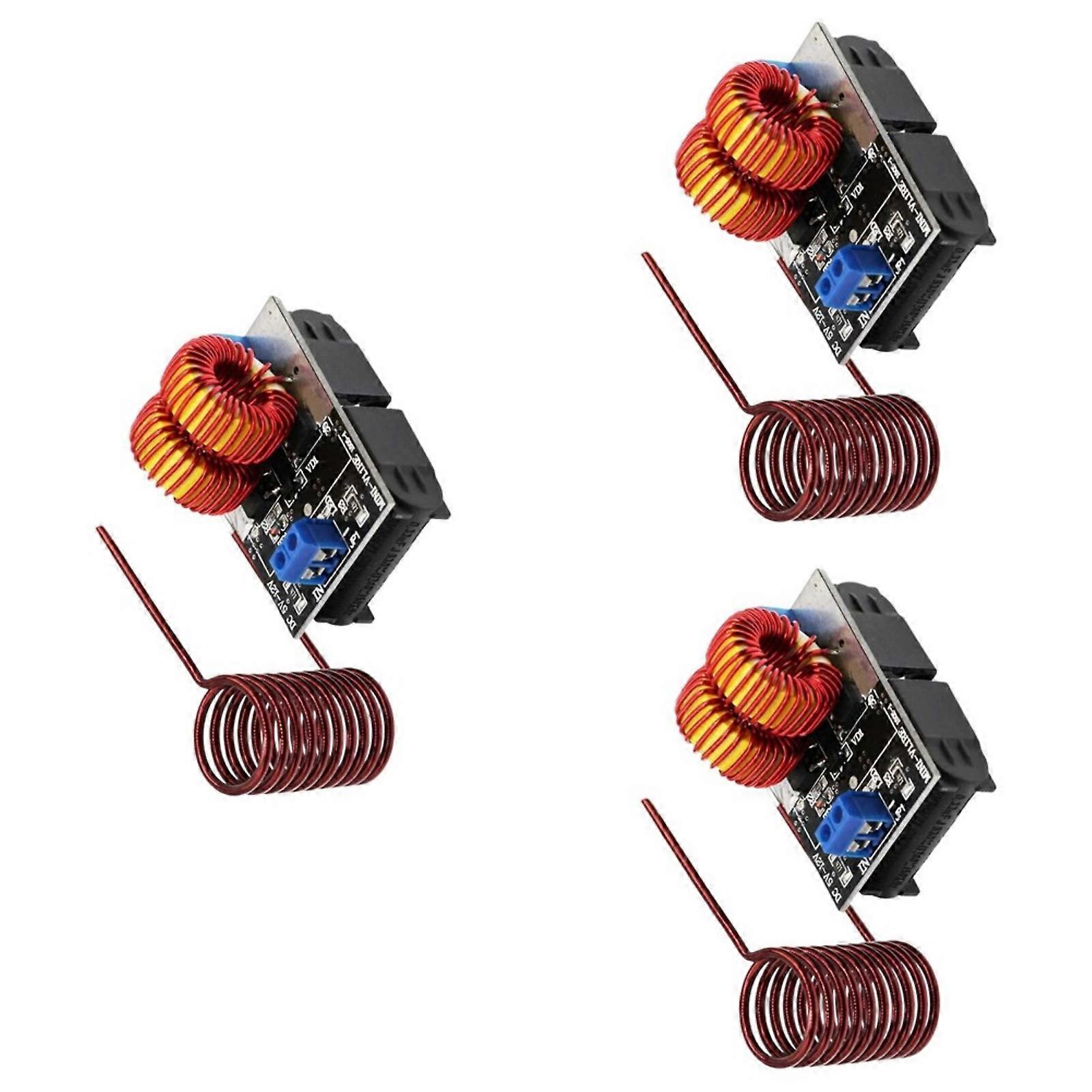 120W Mini ZVS Heating Machine High Frequency Power Supply Module 5-12V Input Induction Heater Induction Heating Board Multicolor