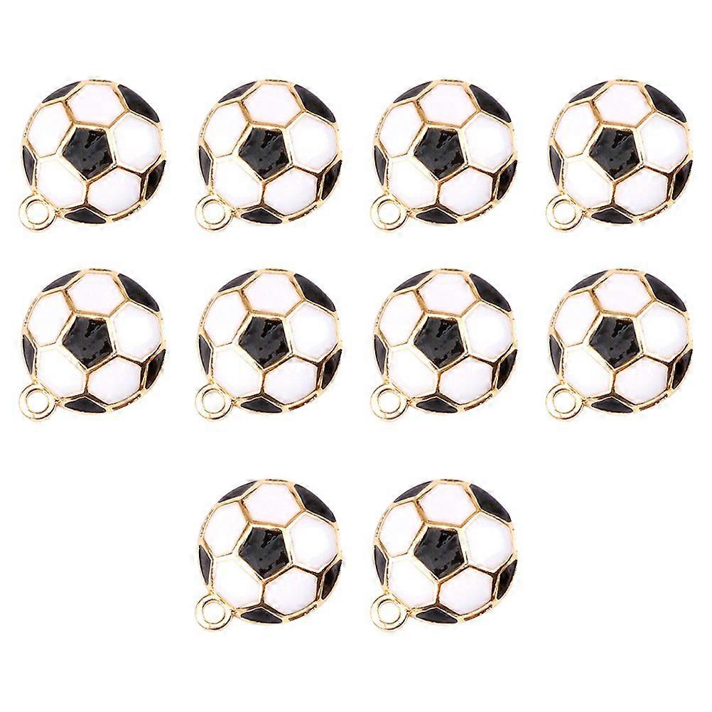 10pcs DIY ποδόσφαιρο Charms κράμα μπάλα παιχνίδια αθλητικό ποδόσφαιρο μενταγιόν κοσμήματα Ευρήματα