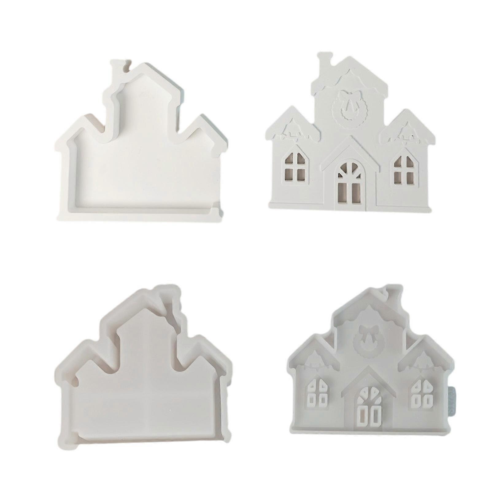 Flexible Silicone Chapels House Mould Set With Easy Demolding Feature for Creative Gift Making Projects Multicolor