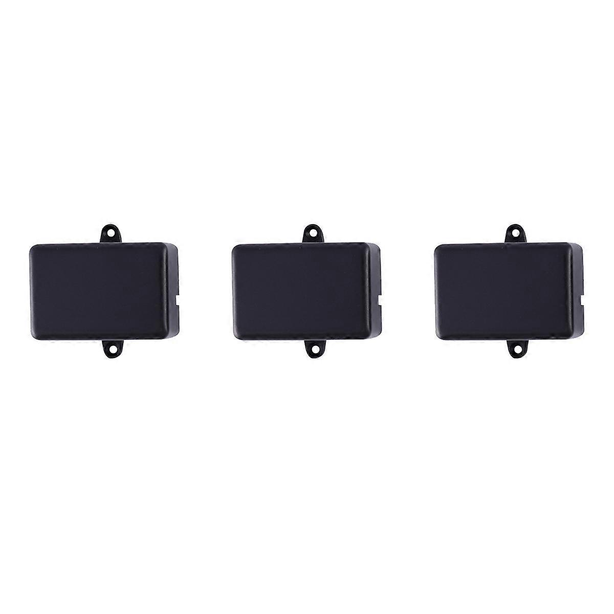 Black Protective Case for Small Electronics 3pcs Plastic Enclosure Box for Protection Use Durable