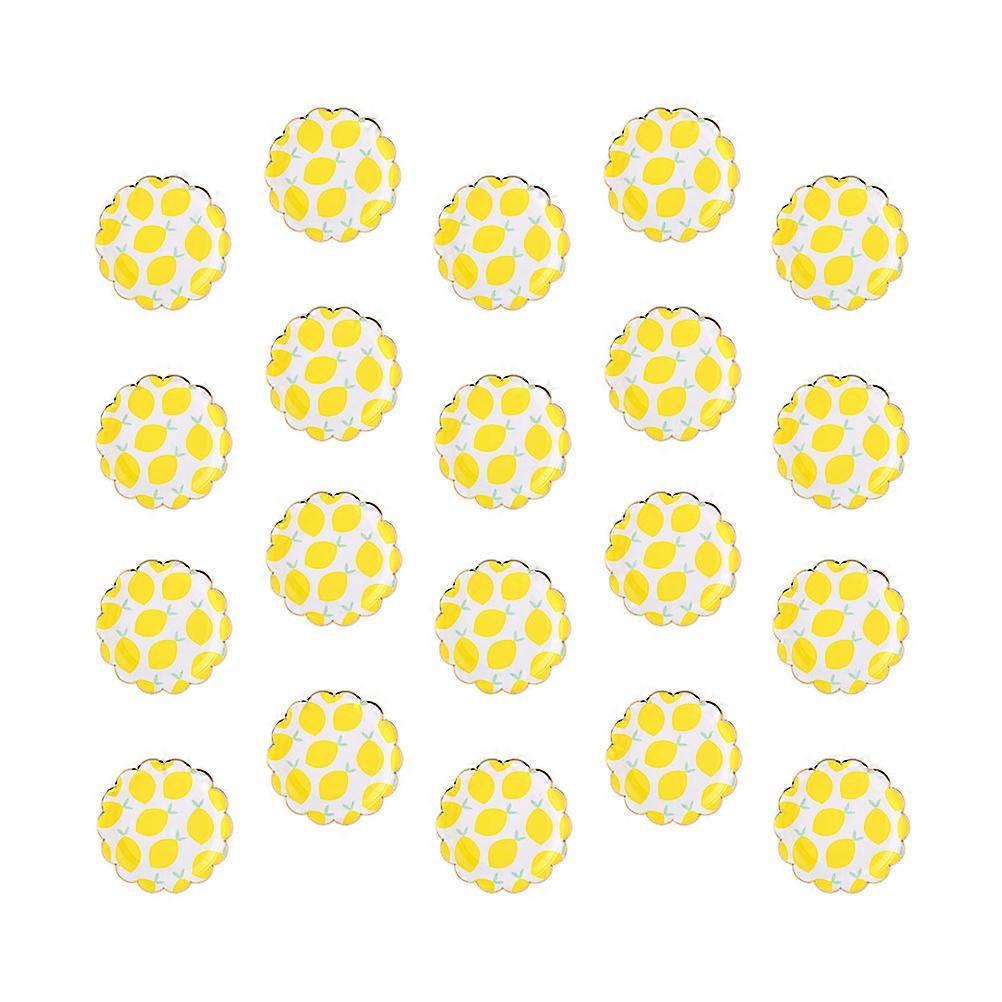 Fruit Pattern Paper Plates for Party Use Beautiful Design Premium Quality Multi Color 7 Inches
