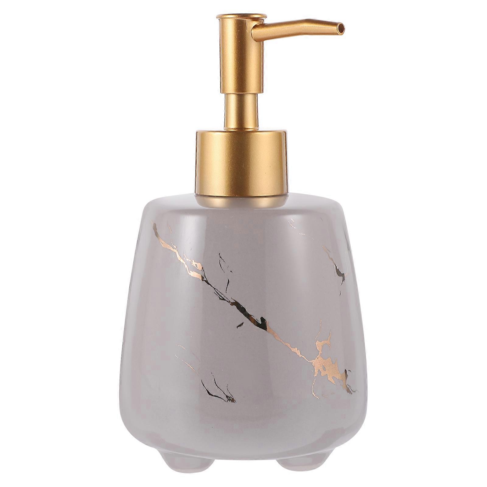 Simple Ceramic Pump Bottle for Large Capacity Shampoo Shower Gel Storage Bottle 700ml