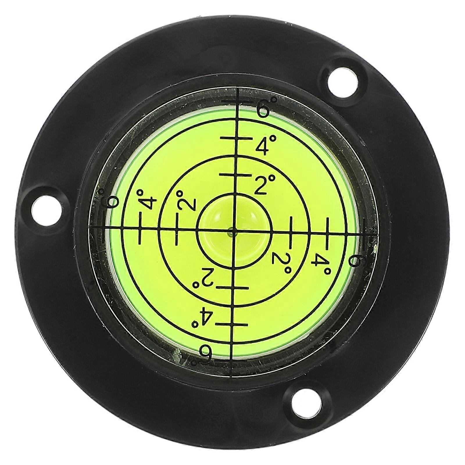 Compact Bubble Level Measuring Tool with High Accuracy for Camera Tripod Turntable Black acrylic