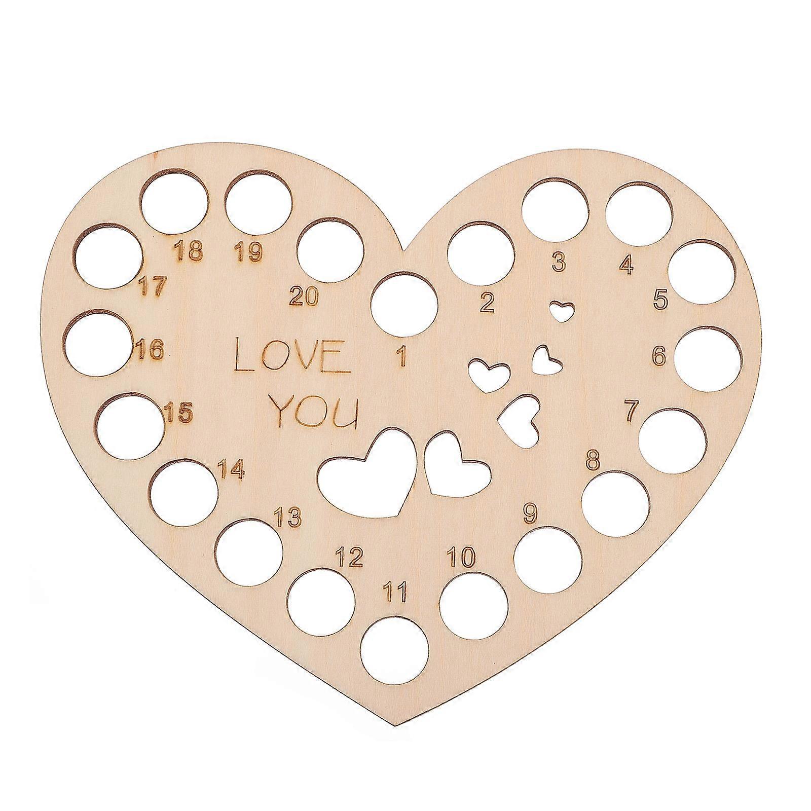 Heart Shaped Embroidery Floss Organizer – Durable Thread Storage Plate for Cross Stitch & Sewing Projects, Color Separation Craft Tool