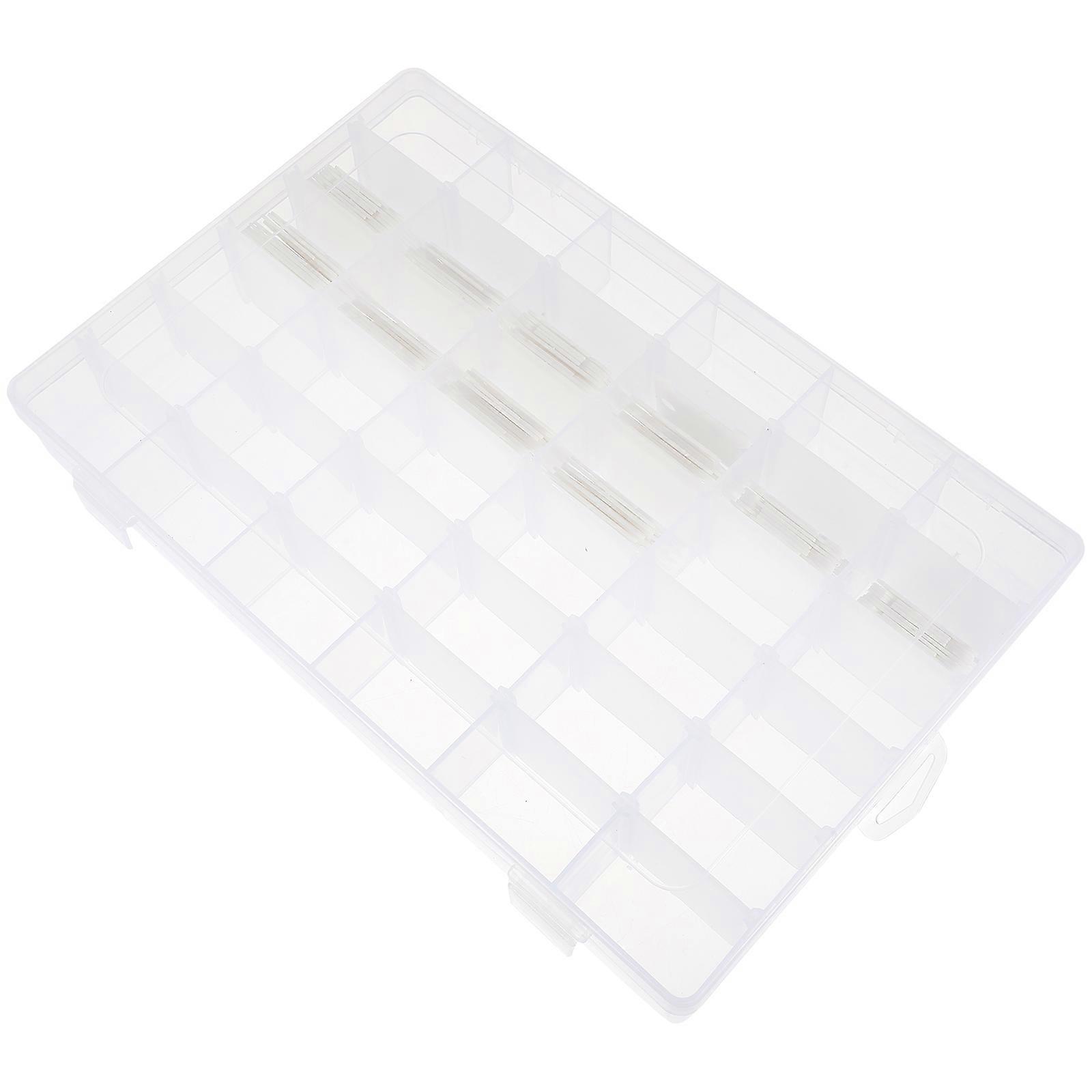 Storage Box For Handwork Thread Bobbin Winder Thread Organization Grid Design Embroidery Diy Crafts 4.3X17.5X27.5CM 103Pcs