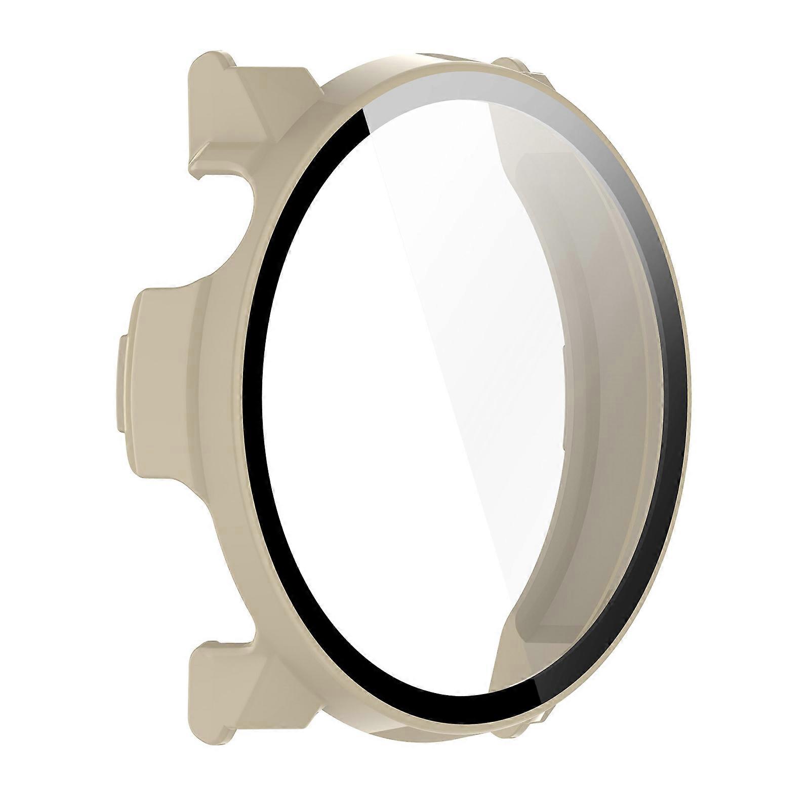 Smartwatch Screen Protector PC Case Shell with Tempered Glass Film for PACE Watch Scratchproof Case Protective Cover  White