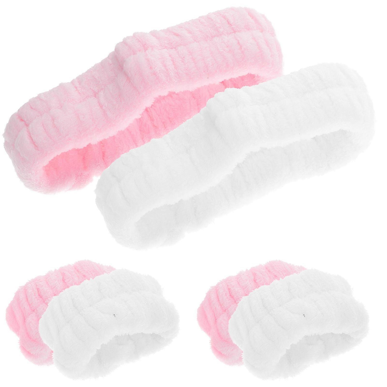 Headband Set Classic Style Circular Spa Wristbands For Washing Face 2 Sets