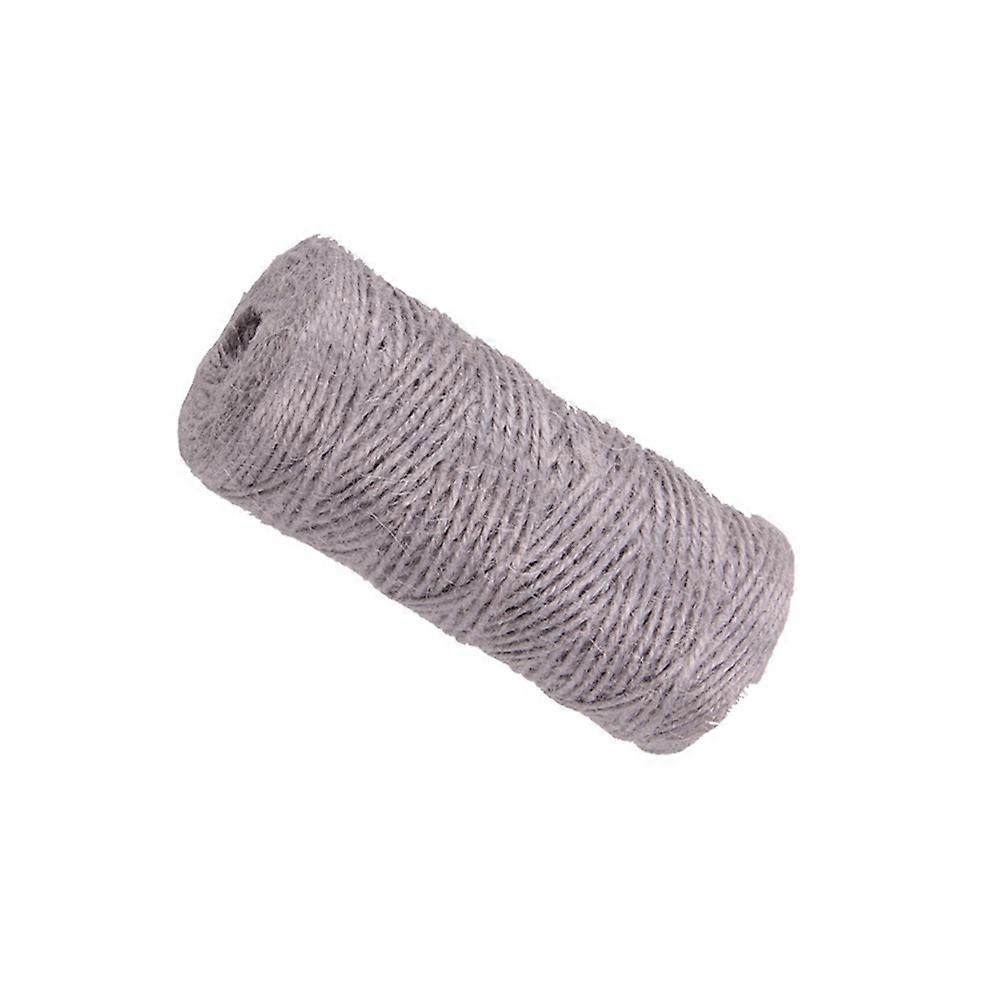 Craft Rope Cord Hemp Rope For Gifts DIY Crafts Festive Decoration Bundling and Gardening Grey 100M Length Round Shape 1Set