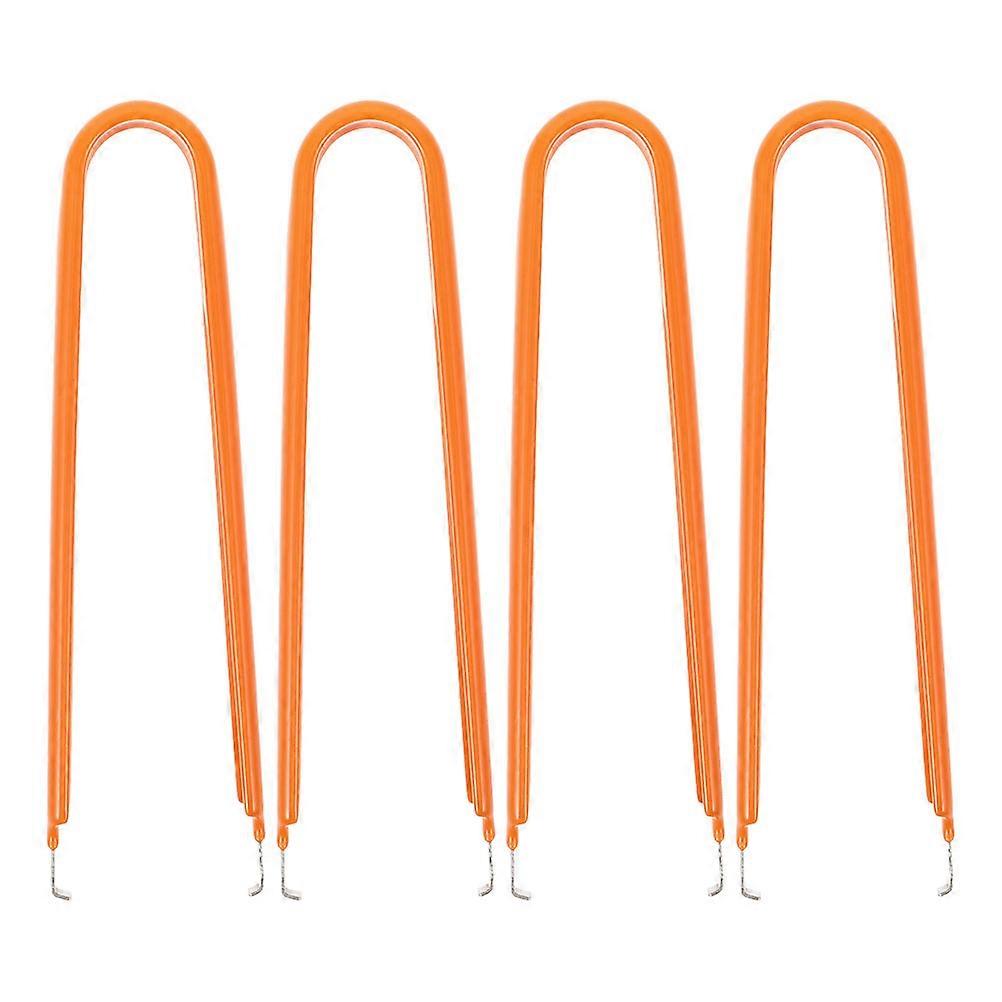 Insurance Fuse Puller Car Fuse Tweezer Tool for Car Use 4Pcs Orange Set